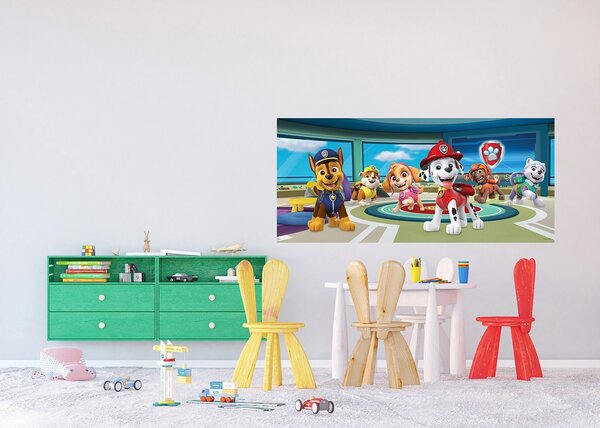 Dětská vliesová fototapeta na zed' Tlapková Patrola Přidej se k Nám | 202 x 90 cm | DFTDNH5392