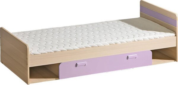 Casarredo Dětská postel LIMO L13 s úložným prostorem fialová