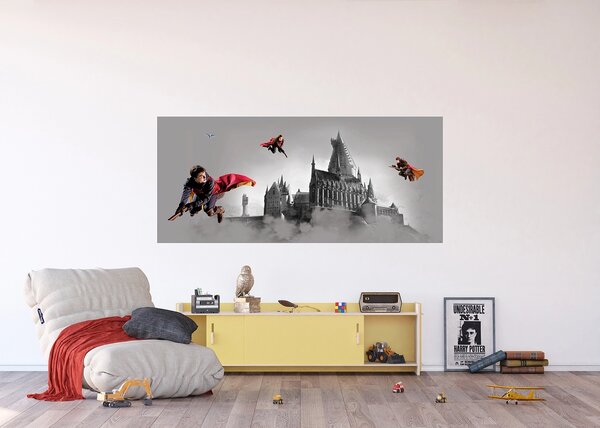 Dětská vliesová fototapeta na zed' Harry Potter Famfrpálové Trio | 170 x 75 cm | DFTDNH5517