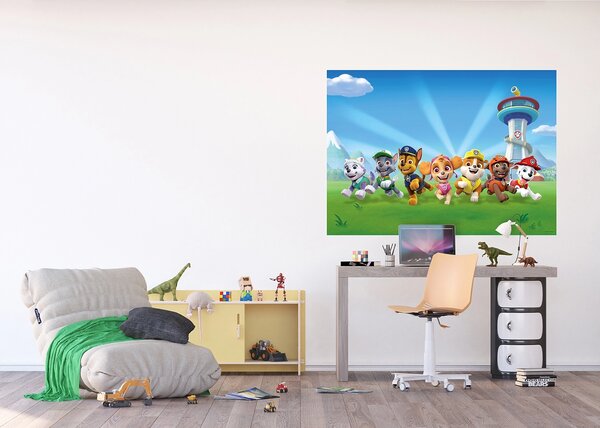 Dětská vliesová fototapeta na zed' Tlapková Patrola Míří do Akce | 155 x 110 cm | DFTDNM5271