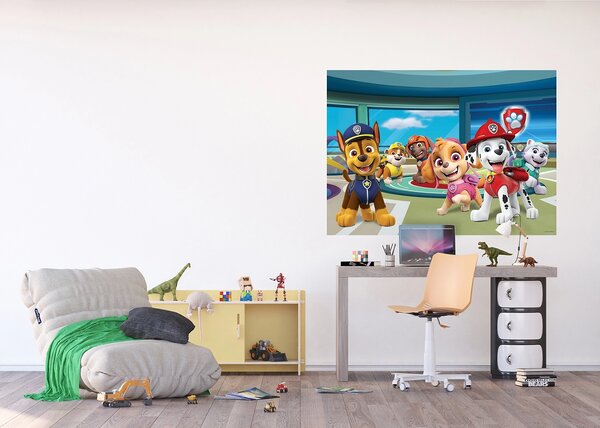 Dětská vliesová fototapeta na zed' Tlapková Patrola Přidej se k Nám | 155 x 110 cm | DFTDNM5273