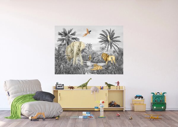 Dětská vliesová fototapeta na zed' Džungle | 155 x 110 cm | DFTDNM5285