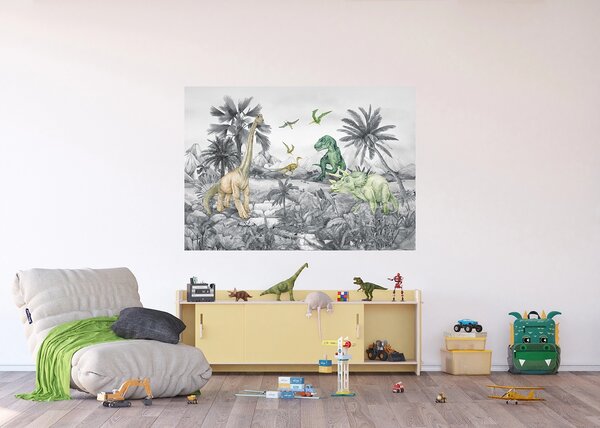Dětská vliesová fototapeta na zed' Dino | 155 x 110 cm | DFTDNM5281