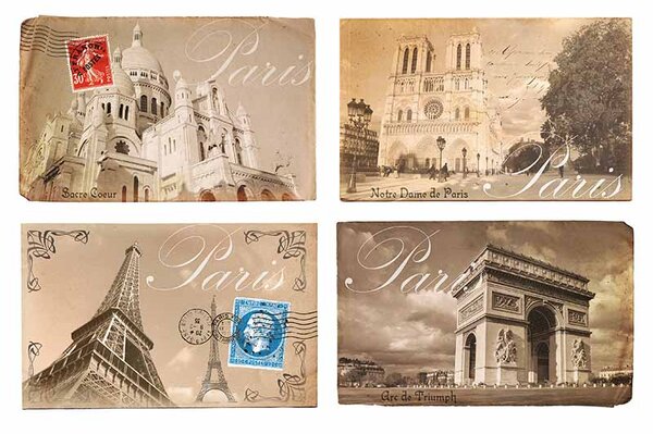 Cedule Paříž známka - Paris