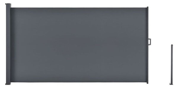 Výsuvná boční zástěna, 500 x 180 cm, tmavě šedá