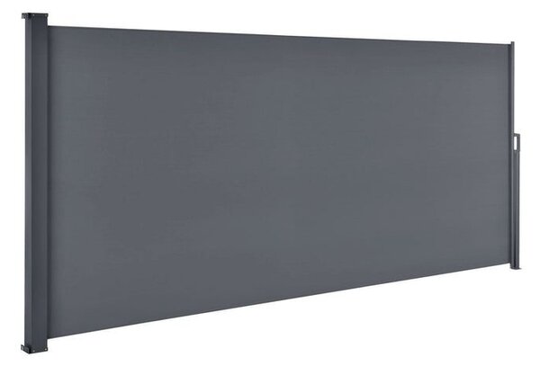 Výsuvná boční zástěna, 500 x 180 cm, tmavě šedá