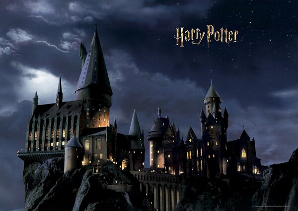 Dětská fototapeta na zed' Harry Potter Výhled na Bradavice | 252 x 182 cm | DFTDXL1965