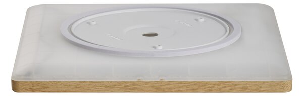 LED stropní světlo TIVORA s dálkovým ovládáním se stmívačem Světle hnědá