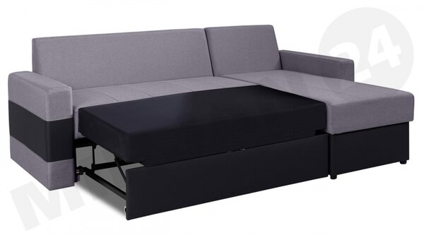 Rohová sedací souprava Deco, Potah: ekokůže Soft 011 + Lux 05, Strana: pravá 5902928045925