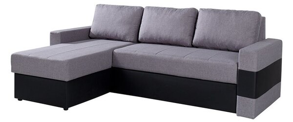 Rohová sedací souprava Deco, Potah: ekokůže Soft 011 + Lux 05, Strana: pravá 5902928045925