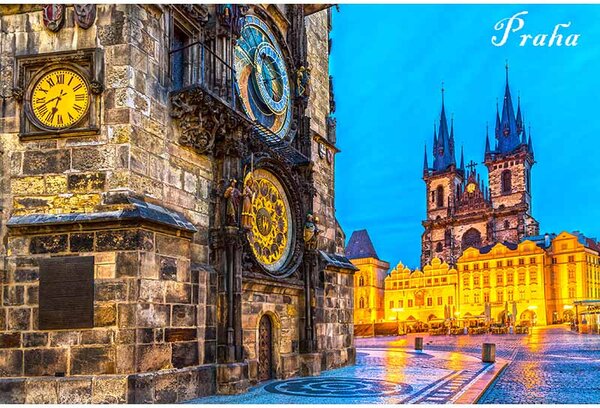 Cedule Praha Orloj náměstí
