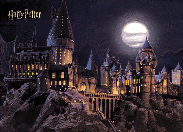 Dětská fototapeta na míru Harry Potter: Bradavice | Vliesová fototapeta na zed' | DFTD5P352189