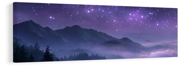 Obraz tajemná krajina pod hvězdami