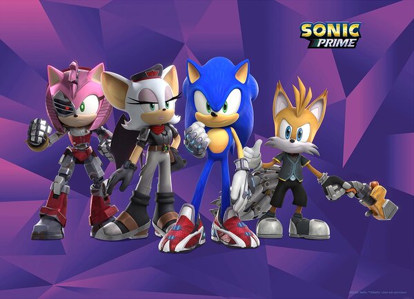 Dětská vliesová fototapeta na zed' Sonic | 155 x 110 cm | DFTDNM7913
