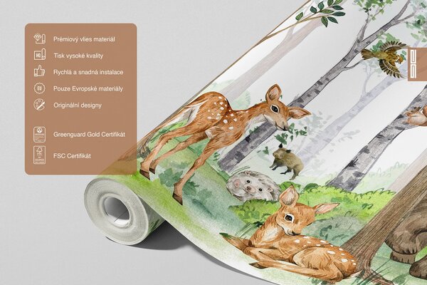 Dětská fototapeta na míru Divoký Život | Vliesová fototapeta na zed' | DFTD5P3093