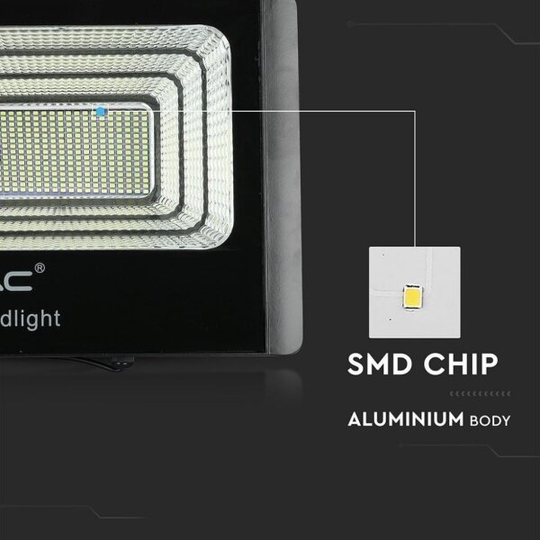 LED Venkovní solární reflektor LED/40W/10V IP65 6000K + DO