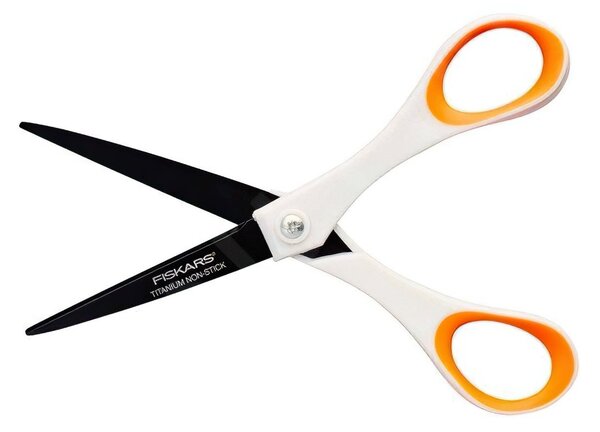 Krejčovské nůžky FISKARS TITANOVÉ 1004720, Non stick, s měkkou ergonomickou rukojetí, celková délka 18 cm