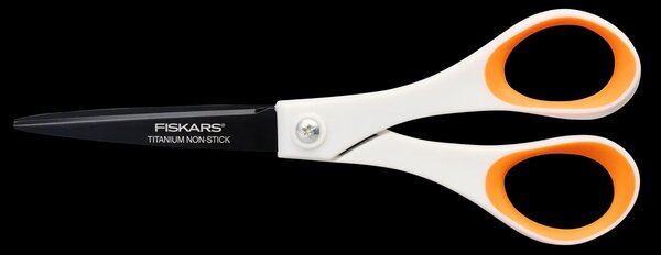 Krejčovské nůžky FISKARS TITANOVÉ 1004720, Non stick, s měkkou ergonomickou rukojetí, celková délka 18 cm