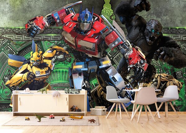 Dětská fototapeta na míru Transformers Vzhůru do Boje | Vliesová fototapeta na zed' | DFTD5P352203