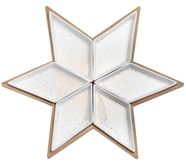 Servírovací podnos s miskami Star 40 cm