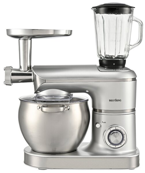 Multifunkční kuchyňský robot BestBerg BBR-2300S / 2300 W / 8,5 l / 6 rychlostí