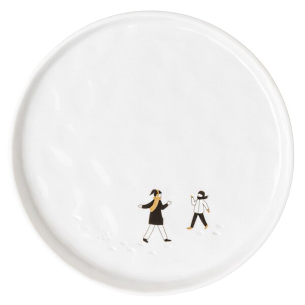Pocelánový talíř Snowball Fight 15 cm