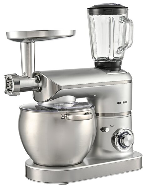 Multifunkční kuchyňský robot BestBerg BBR-2300S / 2300 W / 8,5 l / 6 rychlostí