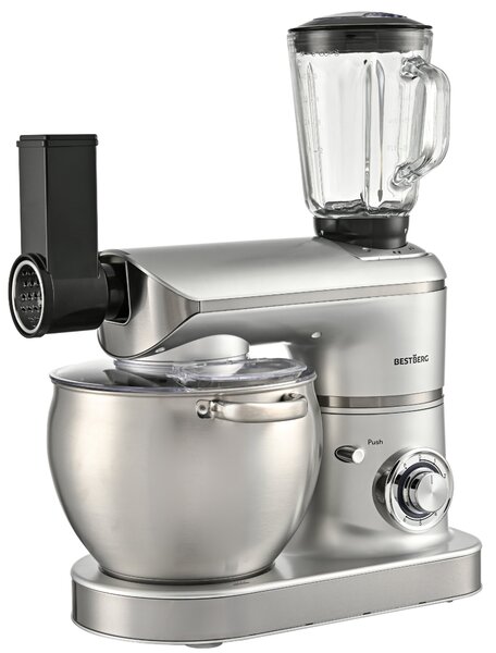 Multifunkční kuchyňský robot BestBerg BBR-2300S / 2300 W / 8,5 l / 6 rychlostí