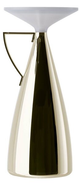 Kartell LED stolní lampa na baterie Camomille, krémová, výška 24 cm, stmívatelný, Krémová / jantar, Obývací pokoj / jídelna, Plast, Design