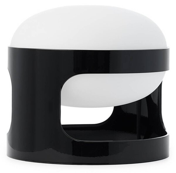 Kartell Stolní lampa KD28, černá, Ø 25 cm, E14-LED, Černá, Obývací pokoj / jídelna, Plast, Design