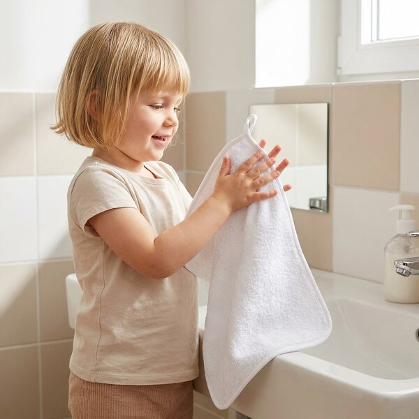 Bellatex dětský froté ručník 4156, bílý 30x50cm
