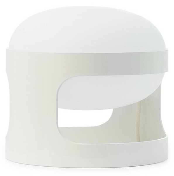 Kartell Stolní lampa KD28, bílá, Ø 25 cm, E14-LED, Bílá / opál, Obývací pokoj / jídelna, Plast, Design