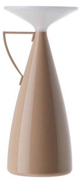 Kartell LED stolní lampa na baterie Camomille, béžová, výška 24 cm, stmívatelný, Krémová / jantar, Obývací pokoj / jídelna, Plast, Design
