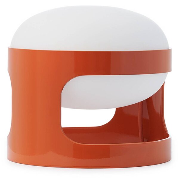 Kartell Stolní lampa KD28, oranžová, Ø 25 cm, E14-LED, Žlutá / oranžová, Obývací pokoj / jídelna, Plast, Design