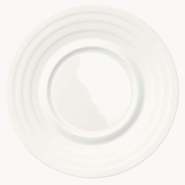 Sada podšálků z kostního porcelánu Cross White, 6 dílů