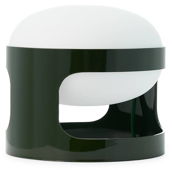 Kartell stolní lampa KD28, lesní zelená, Ø 25 cm, E14-LED, Zelená, Obývací pokoj / jídelna, Plast, Design