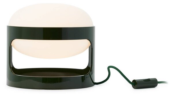 Kartell stolní lampa KD28, lesní zelená, Ø 25 cm, E14-LED, Zelená, Obývací pokoj / jídelna, Plast, Design