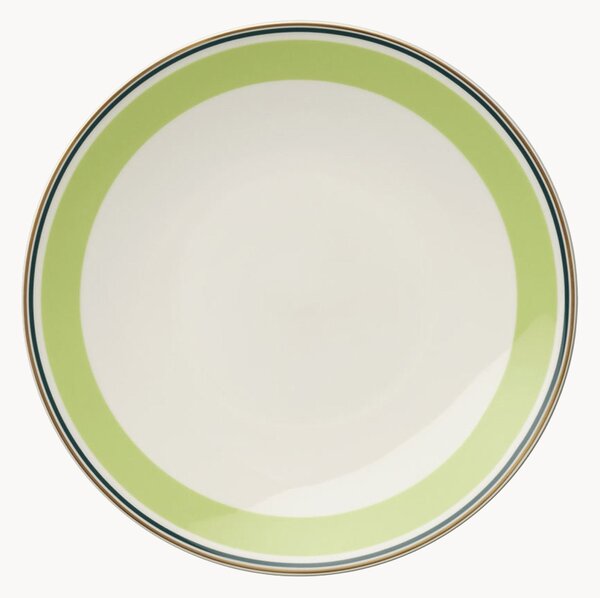 Sada snídaňových talířů z kostního porcelánu Capri, 6 dílů