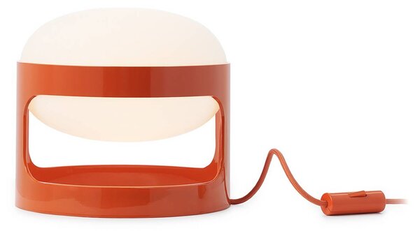 Kartell Stolní lampa KD28, oranžová, Ø 25 cm, E14-LED, Žlutá / oranžová, Obývací pokoj / jídelna, Plast, Design