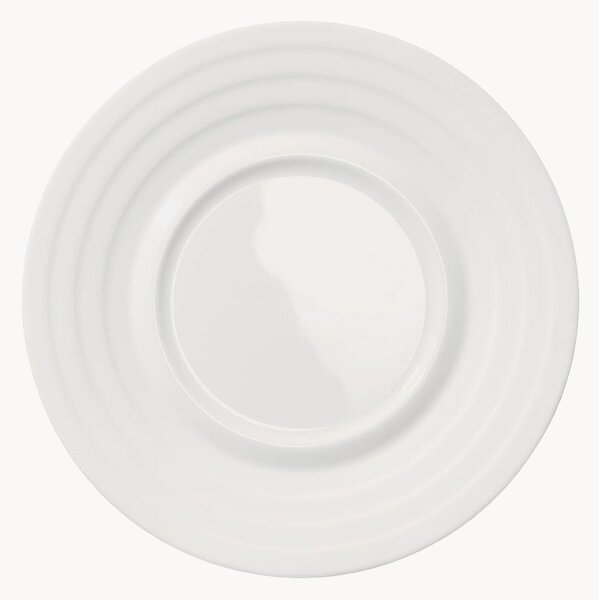 Sada podšálků z kostního porcelánu Cross White, 6 dílů