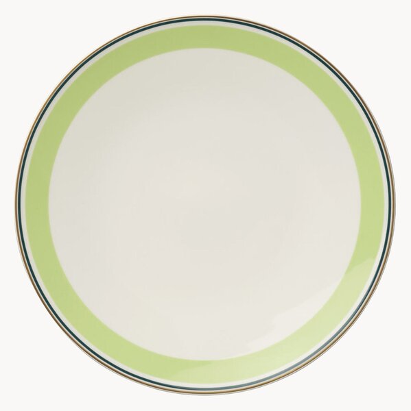 Sada mělkých talířů z kostního porcelánu Capri, 6 dílů