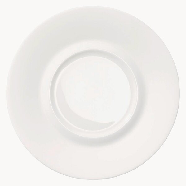Sada podšálků z kostního porcelánu Cross White, 6 dílů