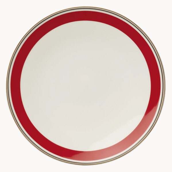 Sada mělkých talířů z kostního porcelánu Capri, 6 dílů