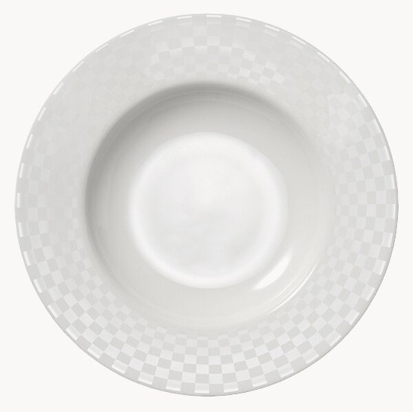 Sada hlubokých talířů z kostního porcelánu Cross White, 6 dílů