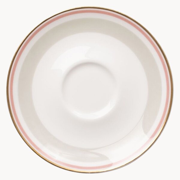 Sada podšálků z kostního porcelánu Capri, 6 dílů