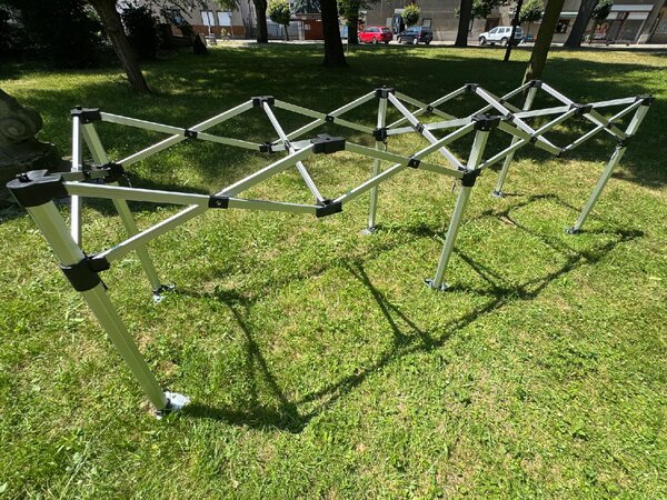 TENTino Skládací profi pult 2,85 m x 75 cm pro nůžkový stan