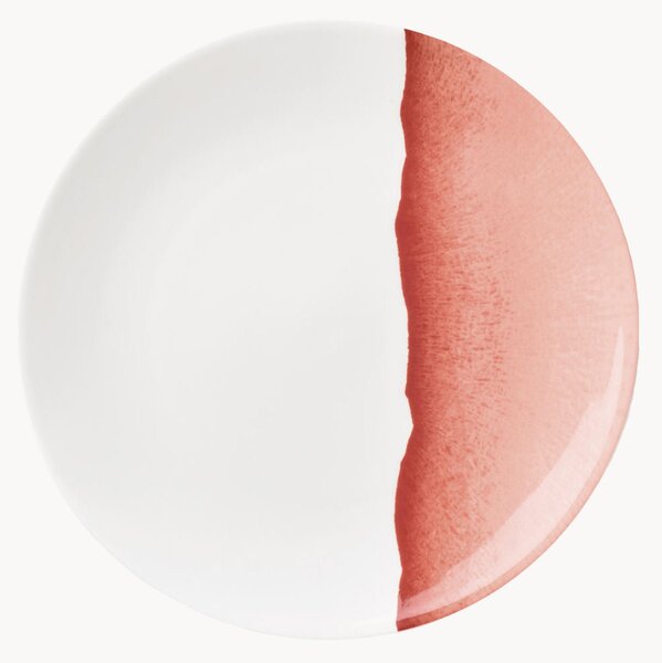 Sada dezertních talířů z kostního porcelánu Silhouette, 6 dílů