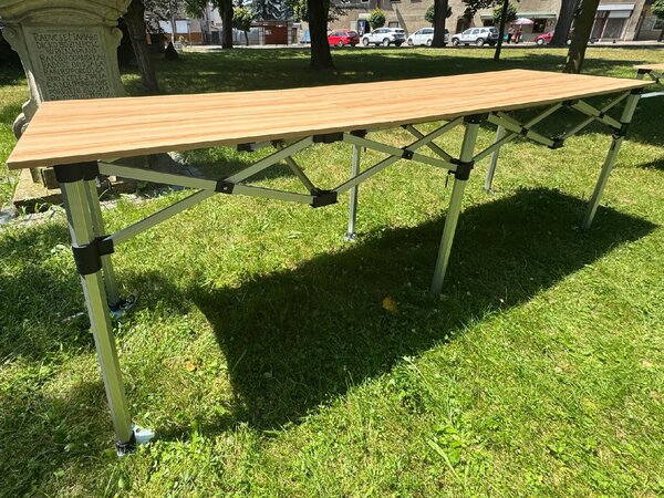 TENTino Skládací profi pult 2,85 m x 75 cm pro nůžkový stan
