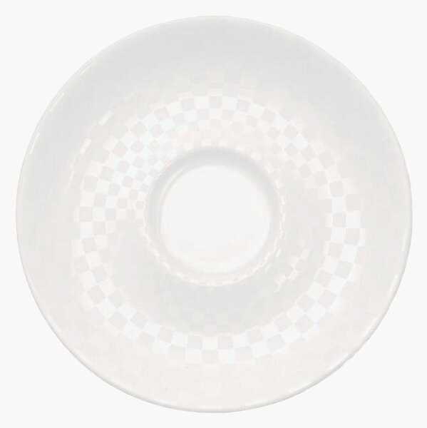 Sada podšálků z kostního porcelánu Cross White, 6 dílů