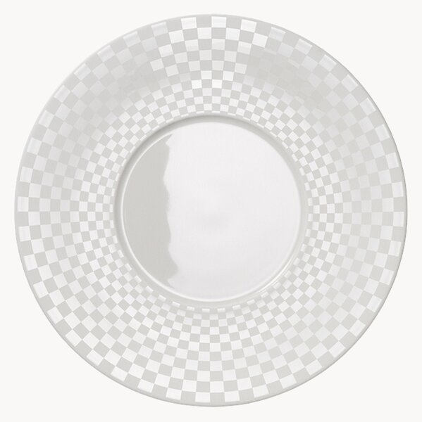 Sada talířů z kostního porcelánu Cross White, 6 dílů